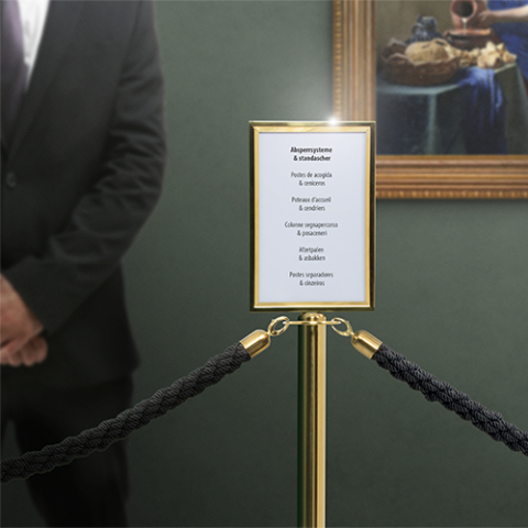 Sistem A4 de afisare informatii pe stalpi delimitare Securit [1]