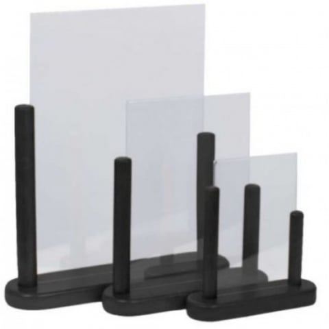 Sisteme de afisare pentru mese - Suport cu rama din lemn pentru poster