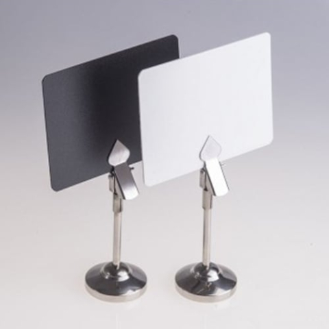 Etichete pret & Suporturi etichete - Suport inox pentru etichete cu clemă