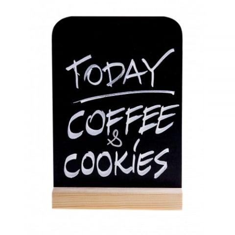 Sisteme de afisare pentru mese - Tabla de masa Wood A5 + creta