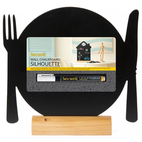 Sisteme de afisare pentru mese - Tablite de masa Silhouette diverse forme + marker