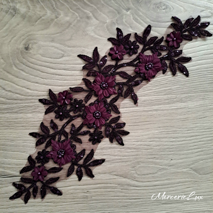 aplicatie dantela buchet flori [1]