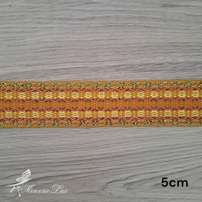 brau traditional mustar multicolor lurex 5cm [1]