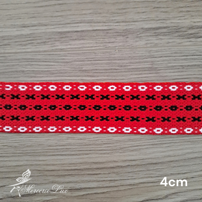 brau traditional rosu/negru 4cm [1]