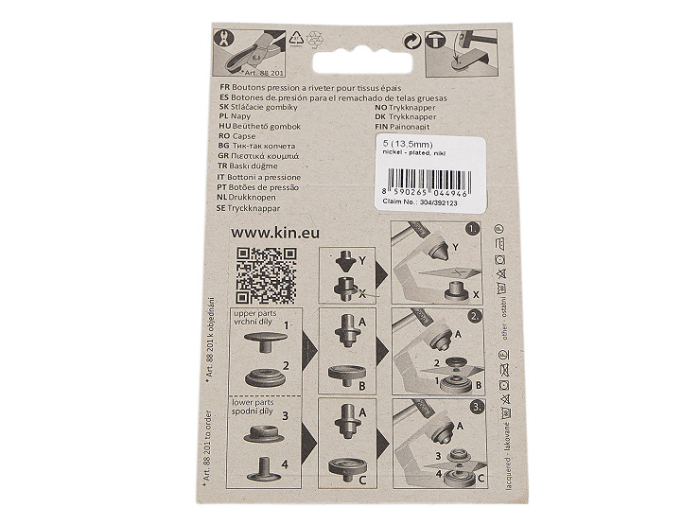 capse metalice 13.5mm pentru materiale groase aplicator inclus [3]