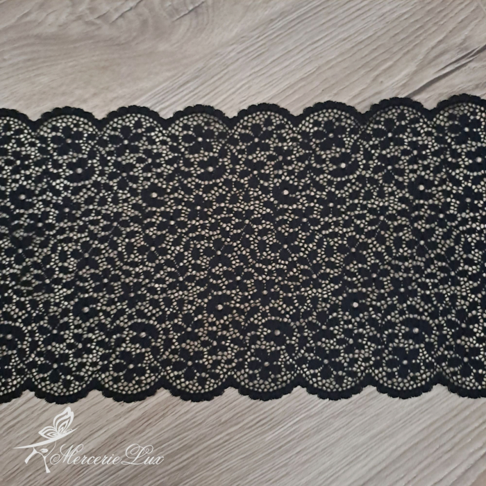 dantela elastica neagra floricele [2]