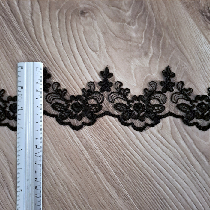 dantela ocazie neagra 8cm [2]