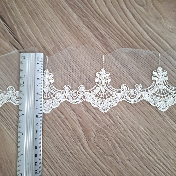 dantela rochie mireasa ivory colti [2]
