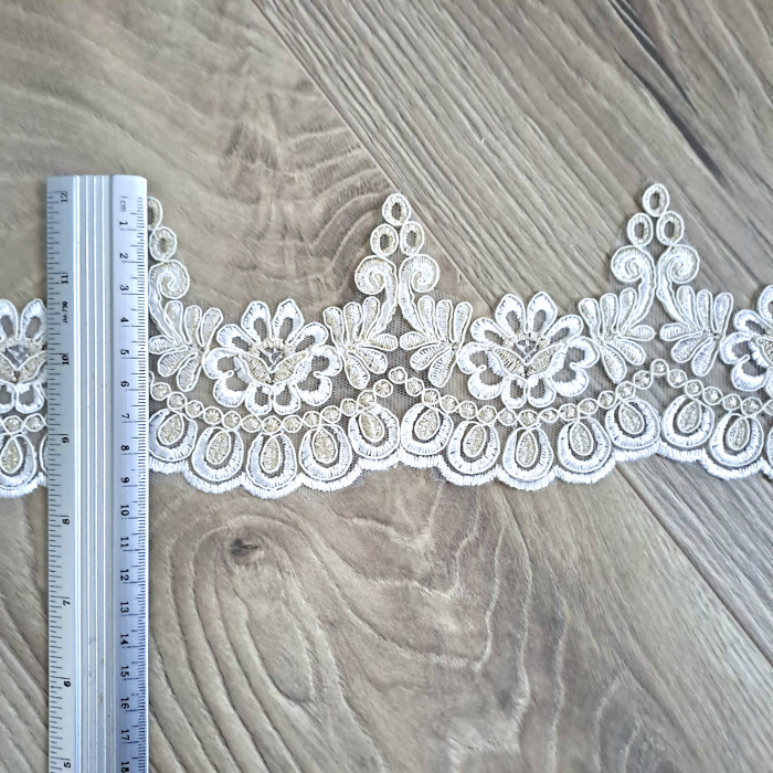 dantela rochii ocazie ivory/bej [2]