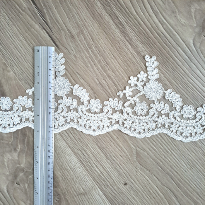 dantela rochii ocazie/mireasa 13,5cm [2]