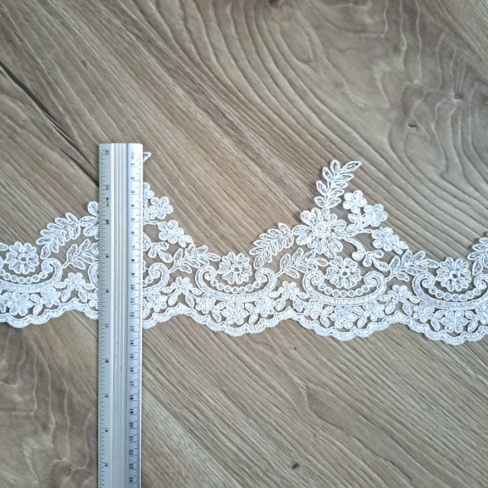 dantela rochii ocazie/mireasa 13,5cm [2]