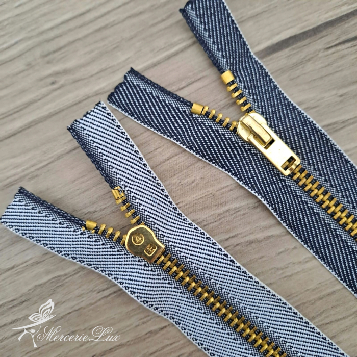 fermoar metalic denim/au 12cm [2]