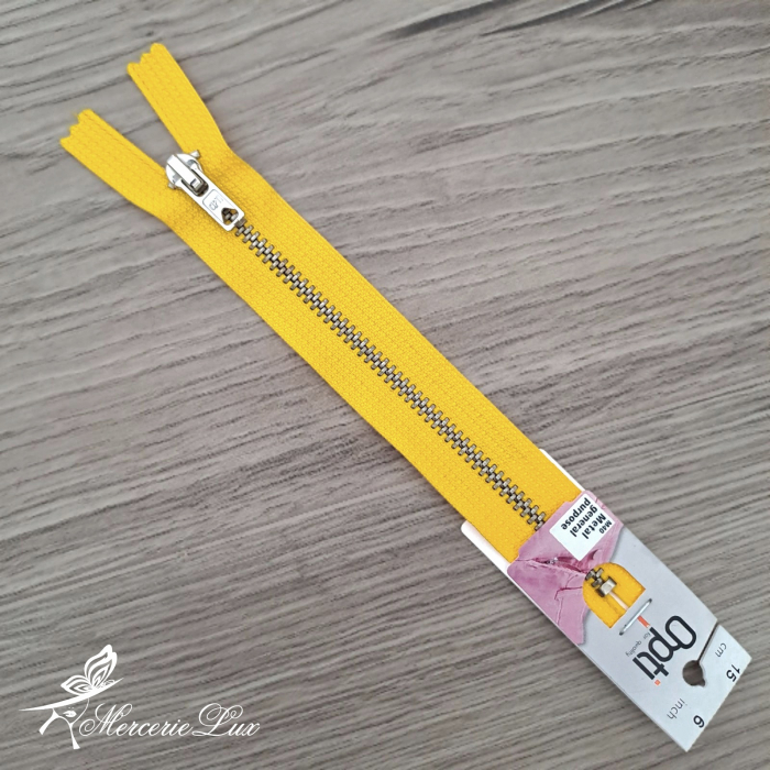 fermoar metalic galben/ag 15cm [1]