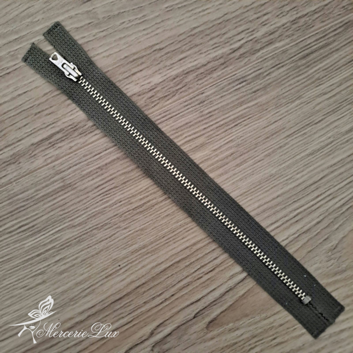 fermoar metalic gri-kakhi 18cm [1]