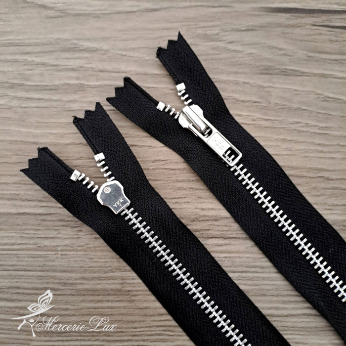 fermoar metalic ykk negru/ag 20cm [2]
