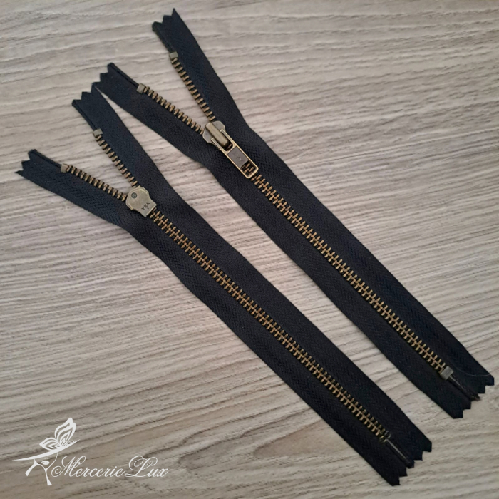 fermoar negru/auriu antic metal ykk [1]