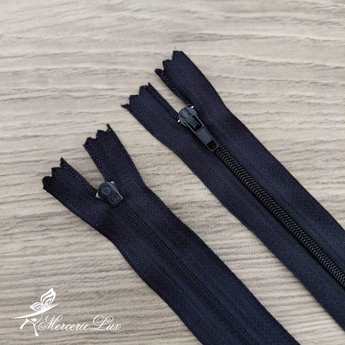 fermoar negru spiralat 20cm [2]