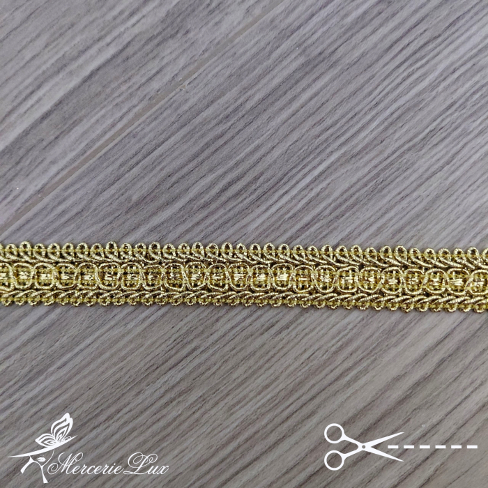 galon banda impletita fir auriu 15mm [2]