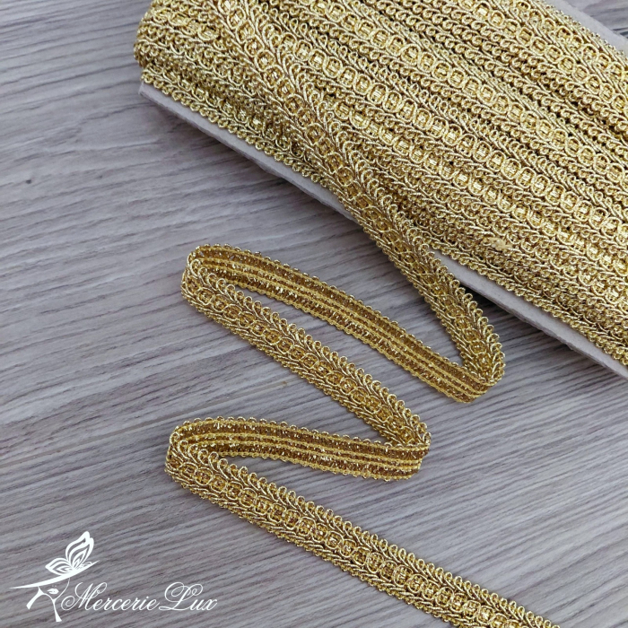 galon banda impletita fir auriu 15mm [1]