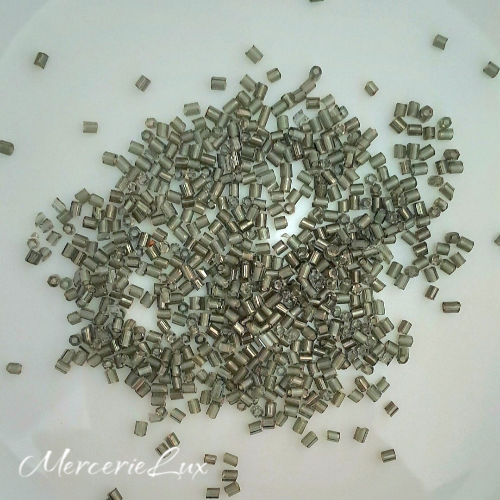 margele tubular mic verde praf din sticla [2]