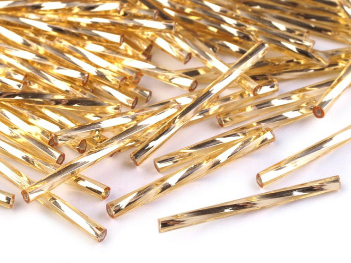 margele tubulare rasucite preciosa 30mm [2]