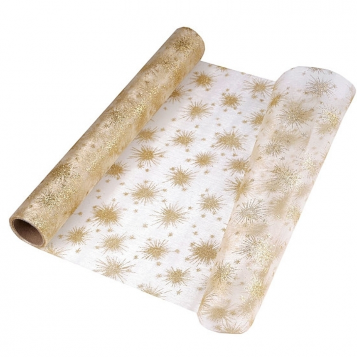 organza decorativa sclipici 36cm [1]