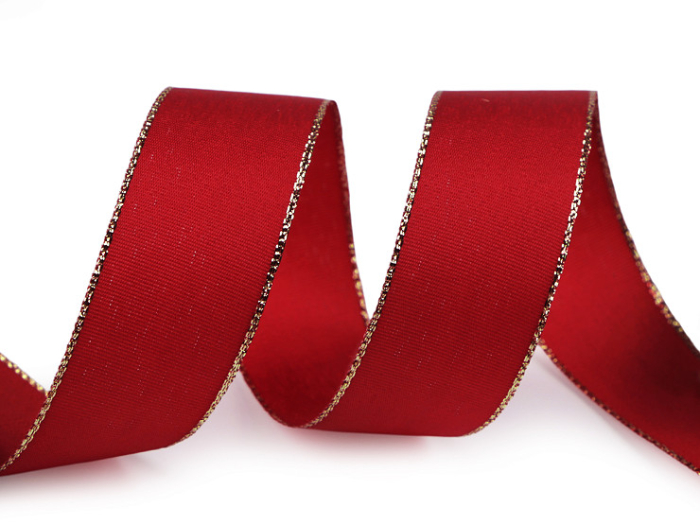 panglica din tafta cu lurex 25mm rola 10m [1]