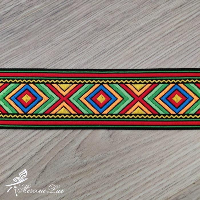panglica traditionala motiv geometric latime 5cm [2]