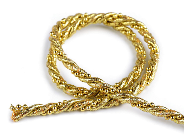 snur rasucit lurex cu bile 5mm rola 20m [2]