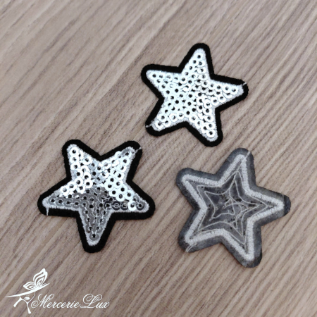 APLICATII VESTIMENTARE - aplicatie termoadeziva stea cu paiete