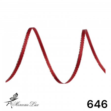 Panglica Lurex - banda dublu satinata lurex 3mm rola 20m
