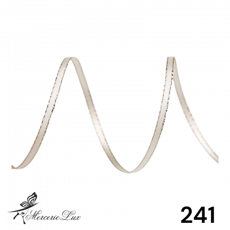 Panglica Lurex - banda dublu satinata lurex 3mm rola 20m