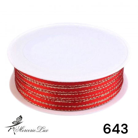 Panglica Lurex - banda dublu satinata lurex 3mm rola 20m