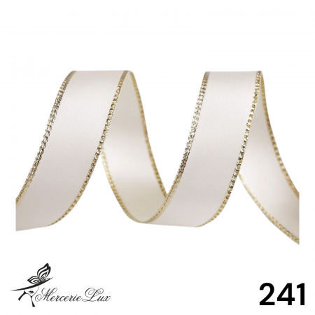 Panglica Lurex - banda satinata lurex si sarma 24mm