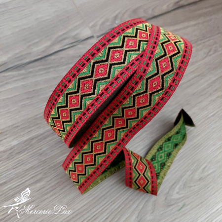 Banda Motive Traditionale - banda tesuta motive traditionale latime 3cm
