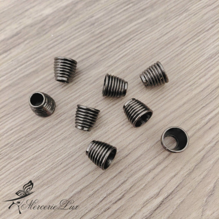 Capete Snur si Accesorii - capat snur metal nichel negru