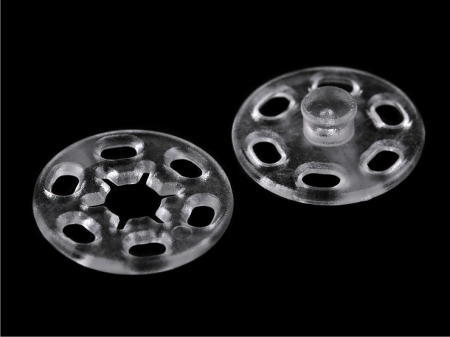 Capse Metal Plastic - capse de cusut din plastic transparent