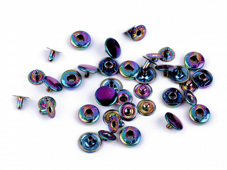 ARTICOLE MERCERIE - capse metalice irizate 12mm