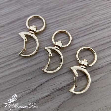 Catarame Brandenburguri - carabina metal auriu 12mm