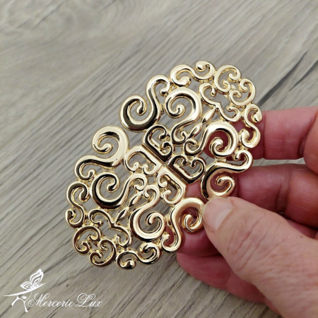 ACCESORII VESTIMENTARE METAL/PLASTIC - catarama inchizatoare decorativa cu suruburi