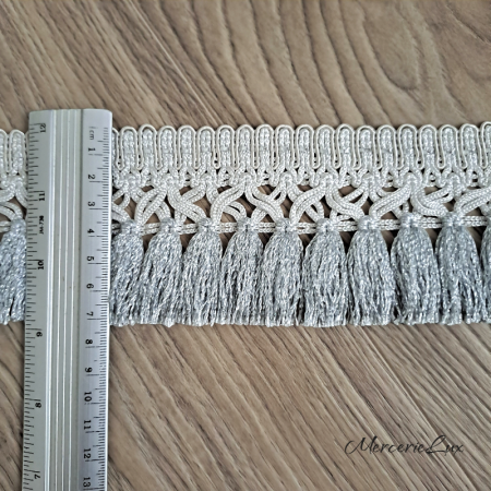 ciucuri argintii cu banda impletita 7cm [1]