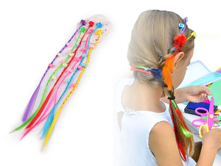 Carnaval Copii - clesti de par cu suvite colorate