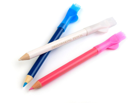 Masurare Marcare - creioane cu creta si perie set 3 bucati