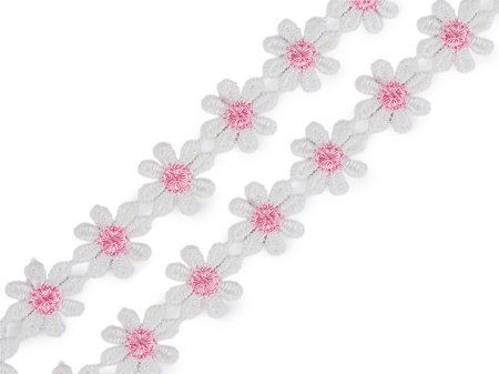 Banda Motive Traditionale - dantela flori 17mm