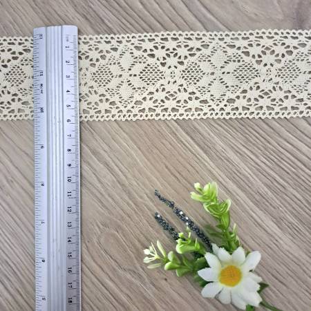 dantela mijloc bumbac bej 6cm [1]