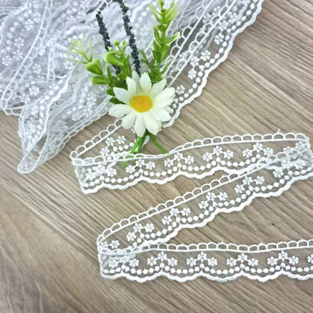 DANTELA - dantela tull broderie flori