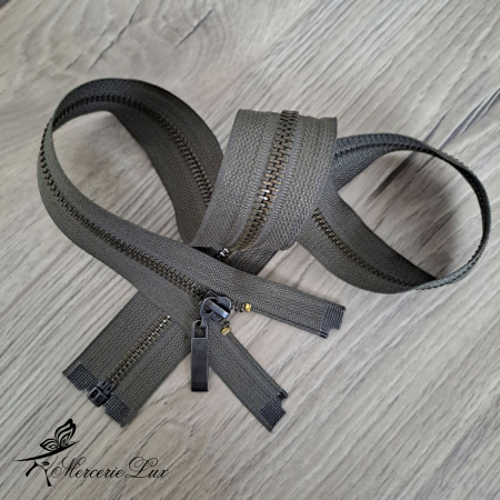 Fermoare Metalice - fermoar kakhi inchis metal 70cm