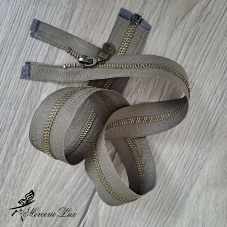 Fermoare Metalice - fermoar kakhi metal 70cm