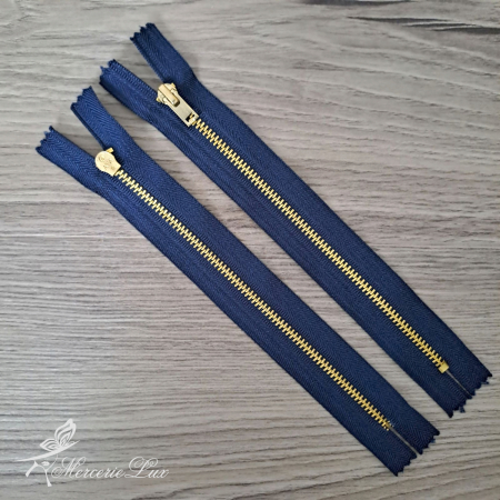 Fermoare Fixe - fermoar metalic bleomarin/au 16cm