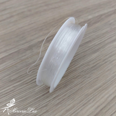 Componente Confectionat Bijuterii - fir elastic rotund 0.4-0.6mm rola 10m